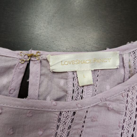 LoveShackFancy Natasha Dress Wisteria Size Large - Picture 3 of 8